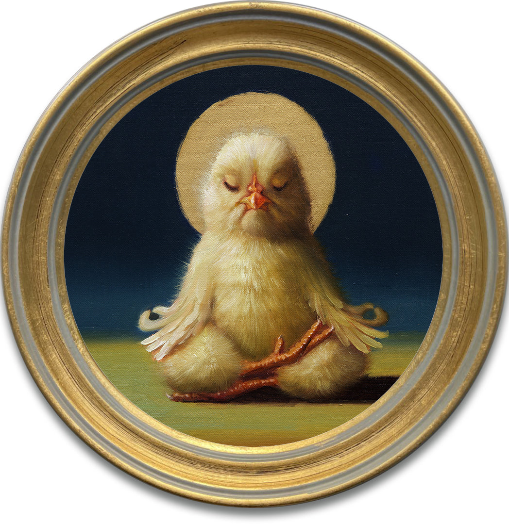 Yoga Chick Half Lotus - Giclée Print