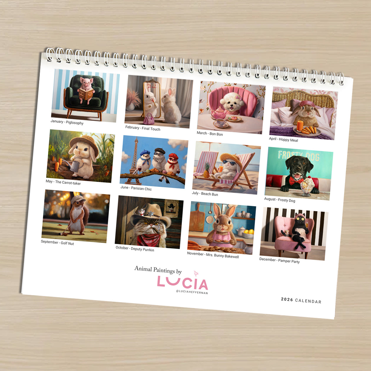2026 Lucia Calendar (8.5"x11")