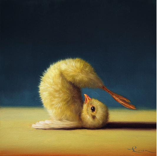 Yoga Chick Giclée - Plow Pose