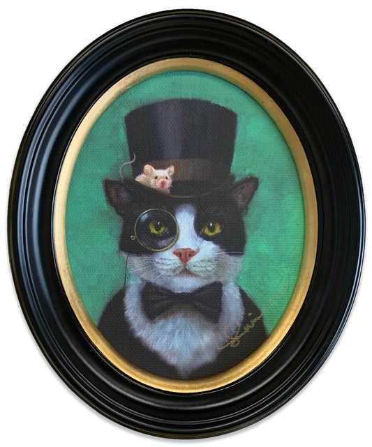 "Tuxedo Cat" 5"x4" Giclée Print